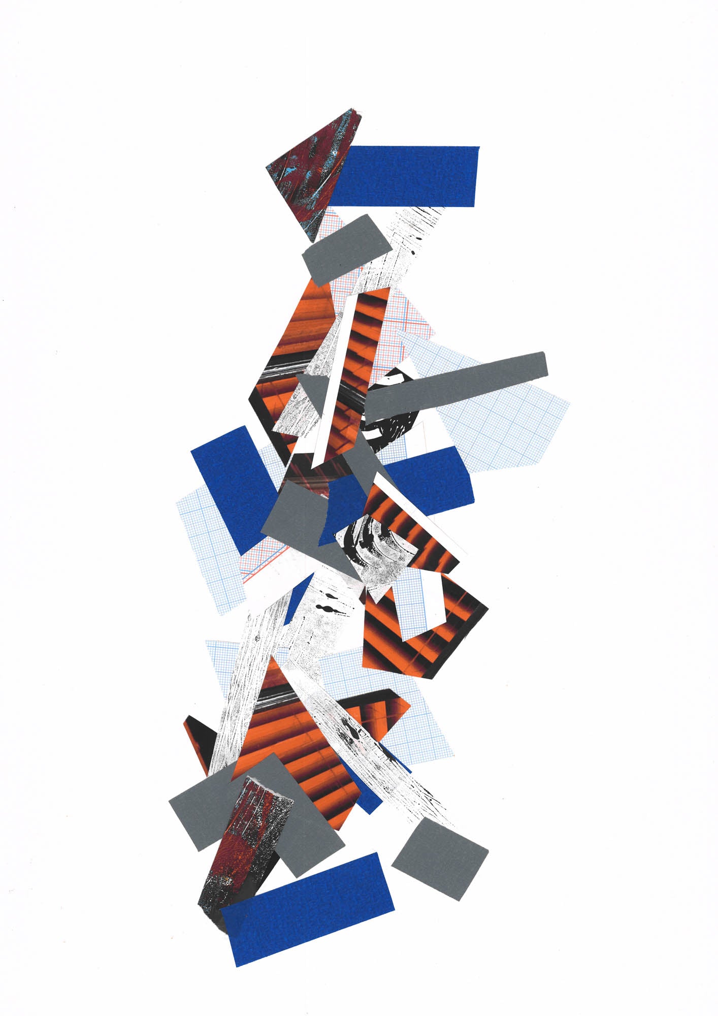 Susie Olczak Blue and Red and Black II