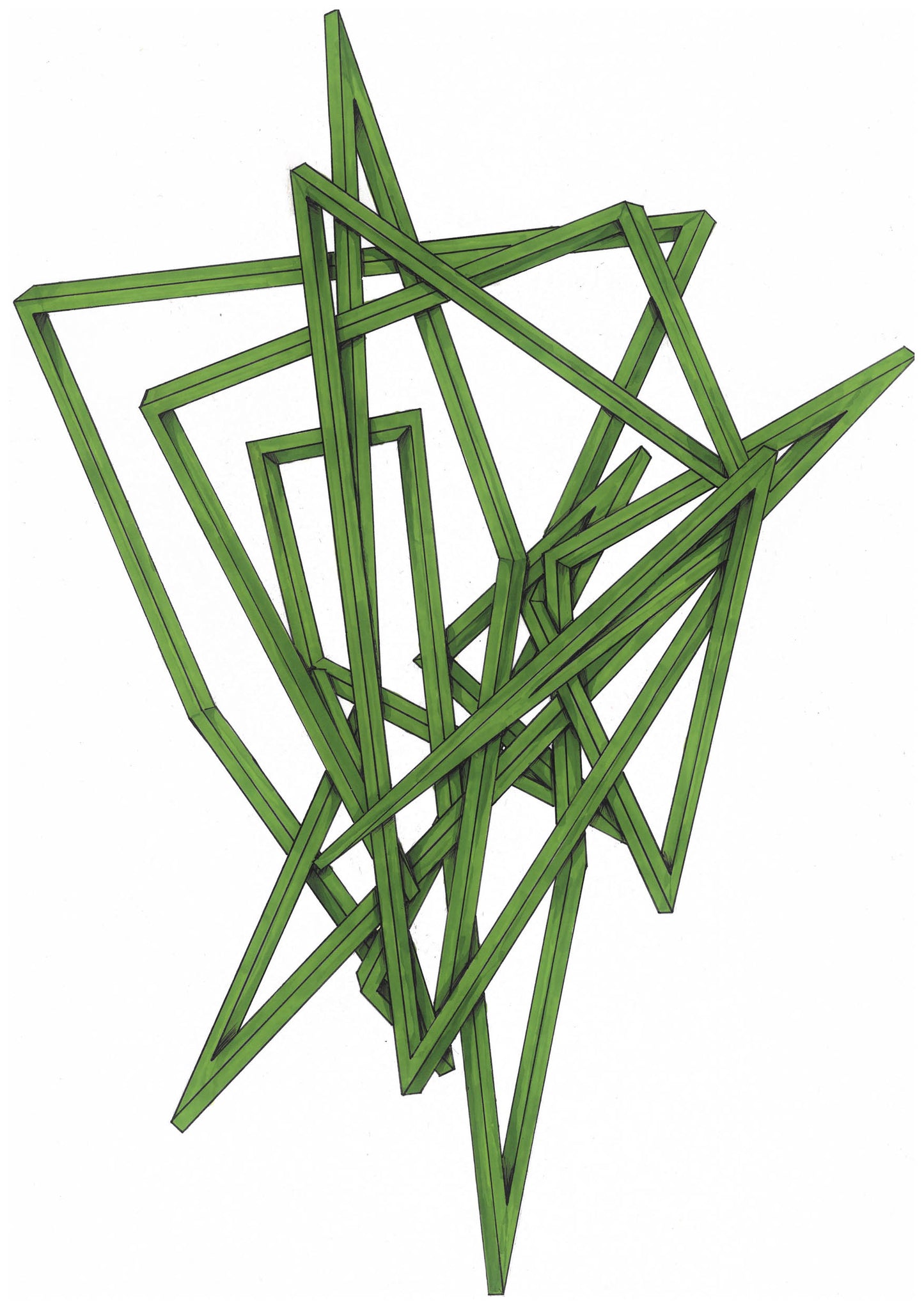Thomas Apostolou Random line drawings #3