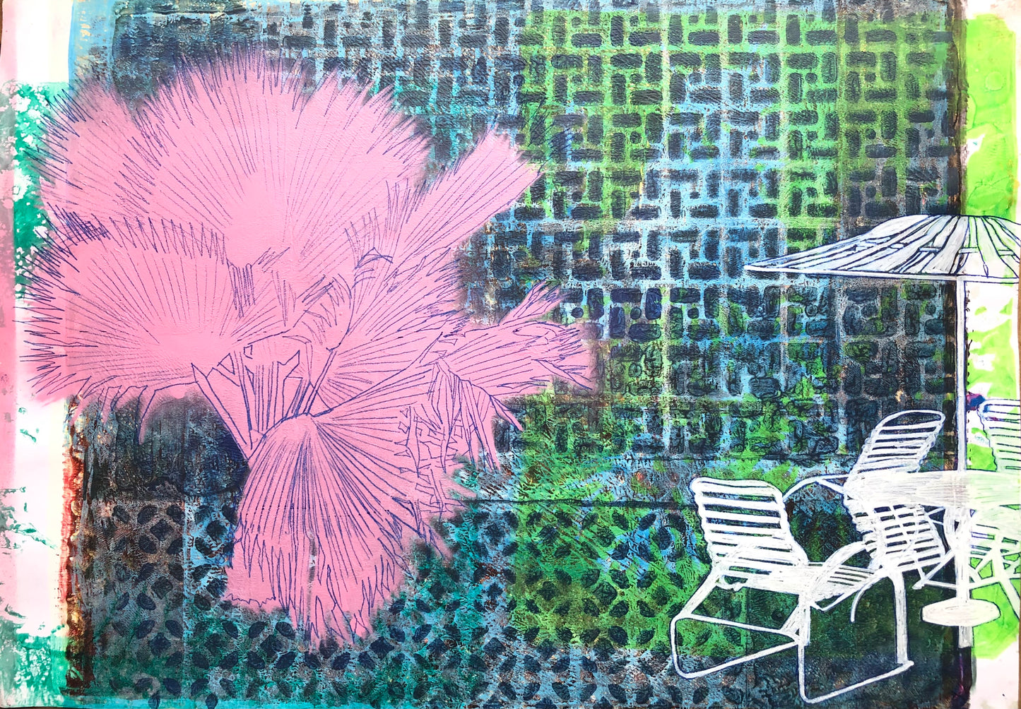Renata Fernandez Palm Parasol