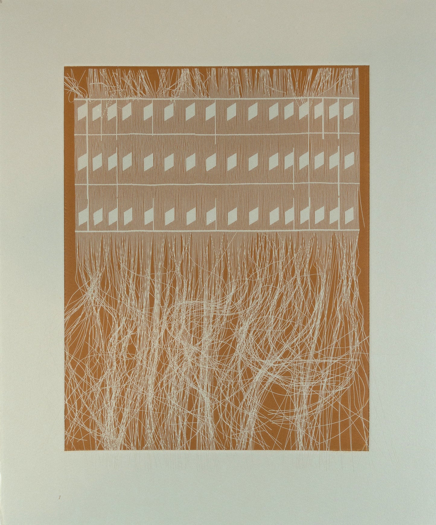 Isobel Napier Diamond Repeat, Yellow Ochre