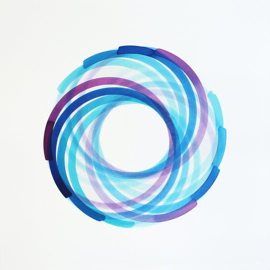 Fiona Grady Colour Wheel (the blues) I