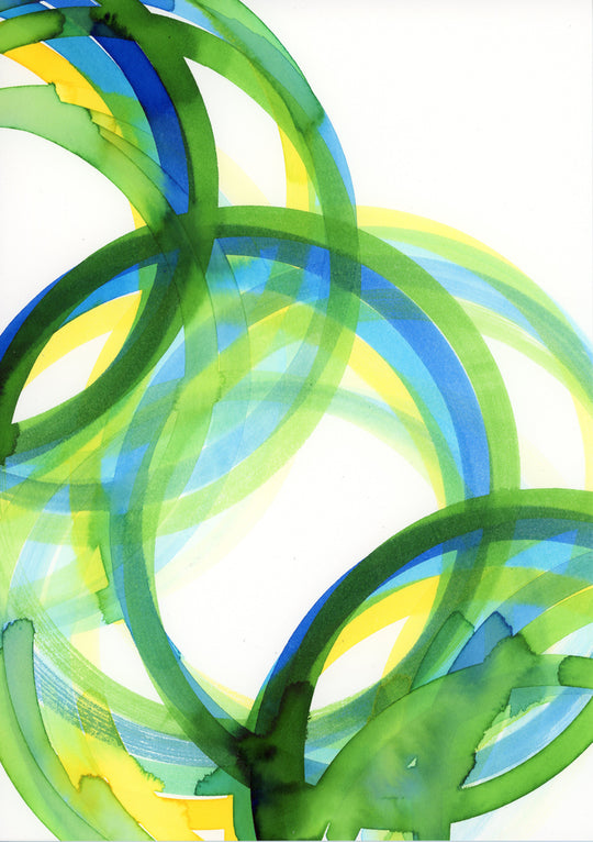 Fiona Grady Colour Wheel (yellow, green, blue) VI