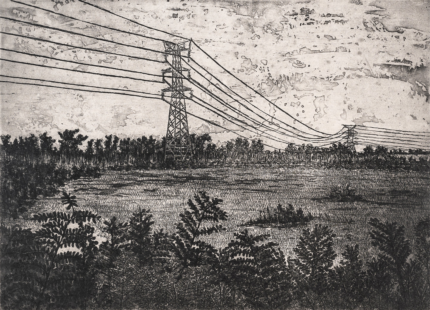 Mario Soares Voyager I. Etching