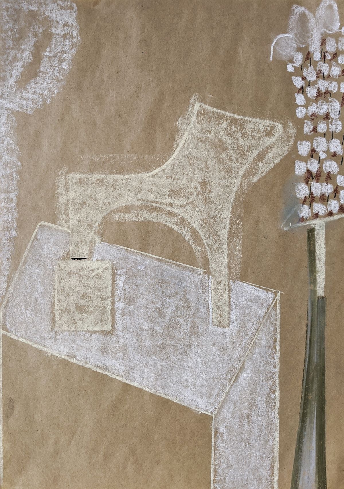 Alyson Fox Still Life of Marble Sculpture in a Garden