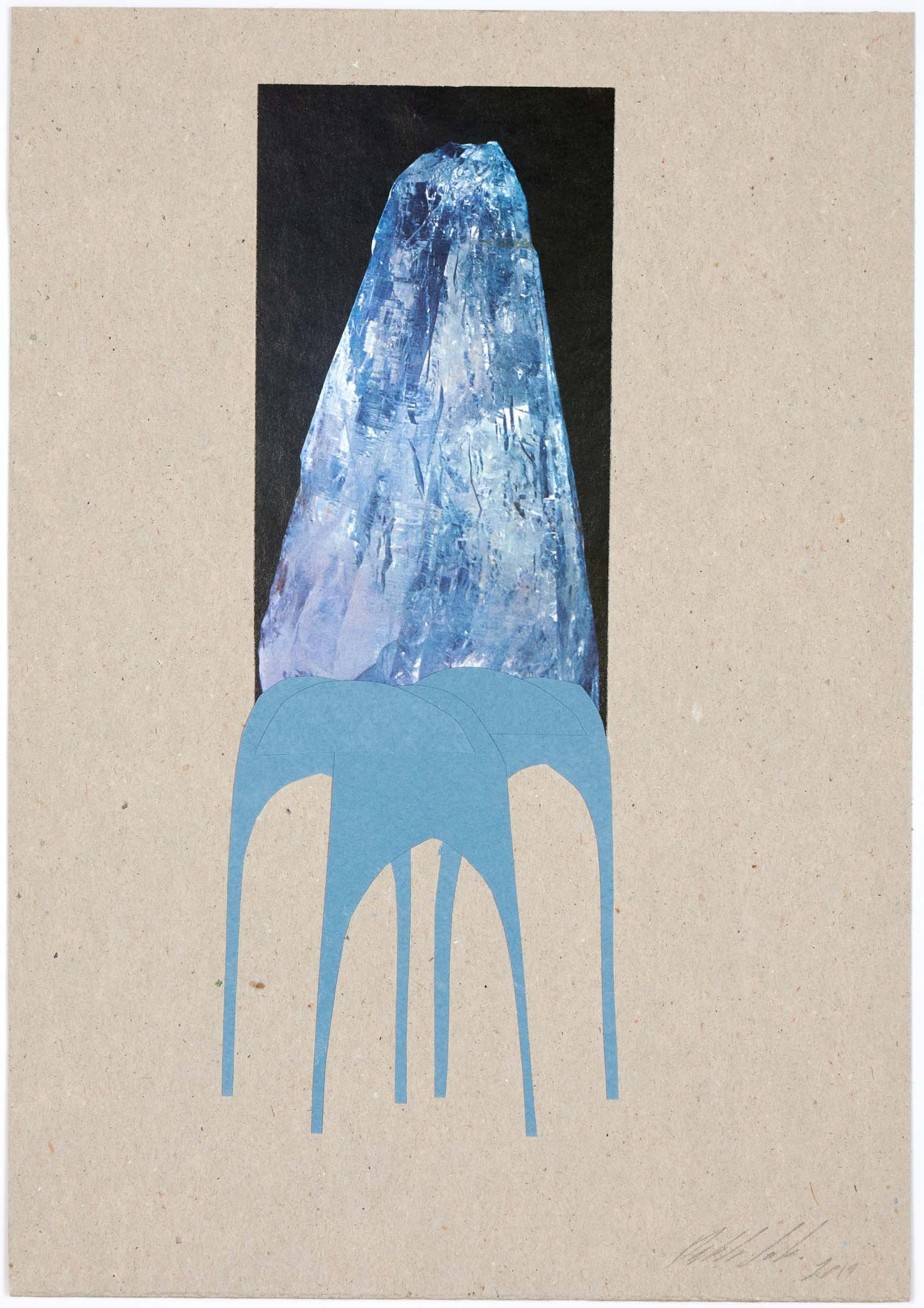 Pablo de Laborde Lascaris Rock Tower Sketch VI "Blue"