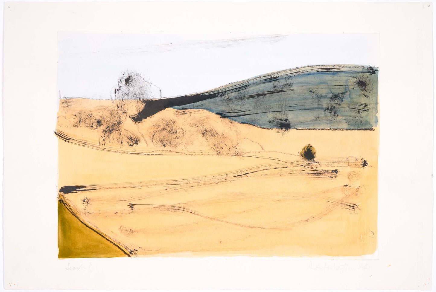 Peter Jones Scorch D Indian Inkwatercolourcharcoal 30x42cm