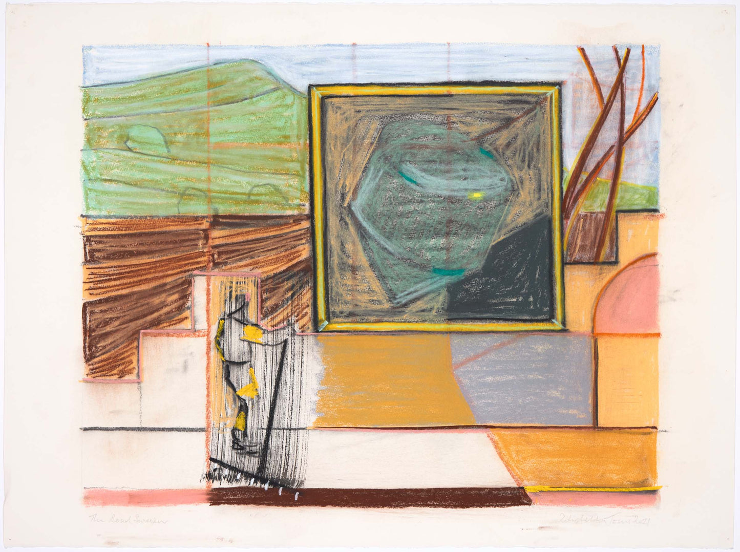 Peter Jones The Road Sweeper 48x60cm