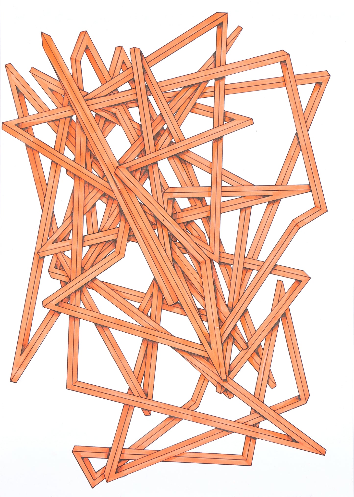 Thomas Apostolou Random line drawings #1