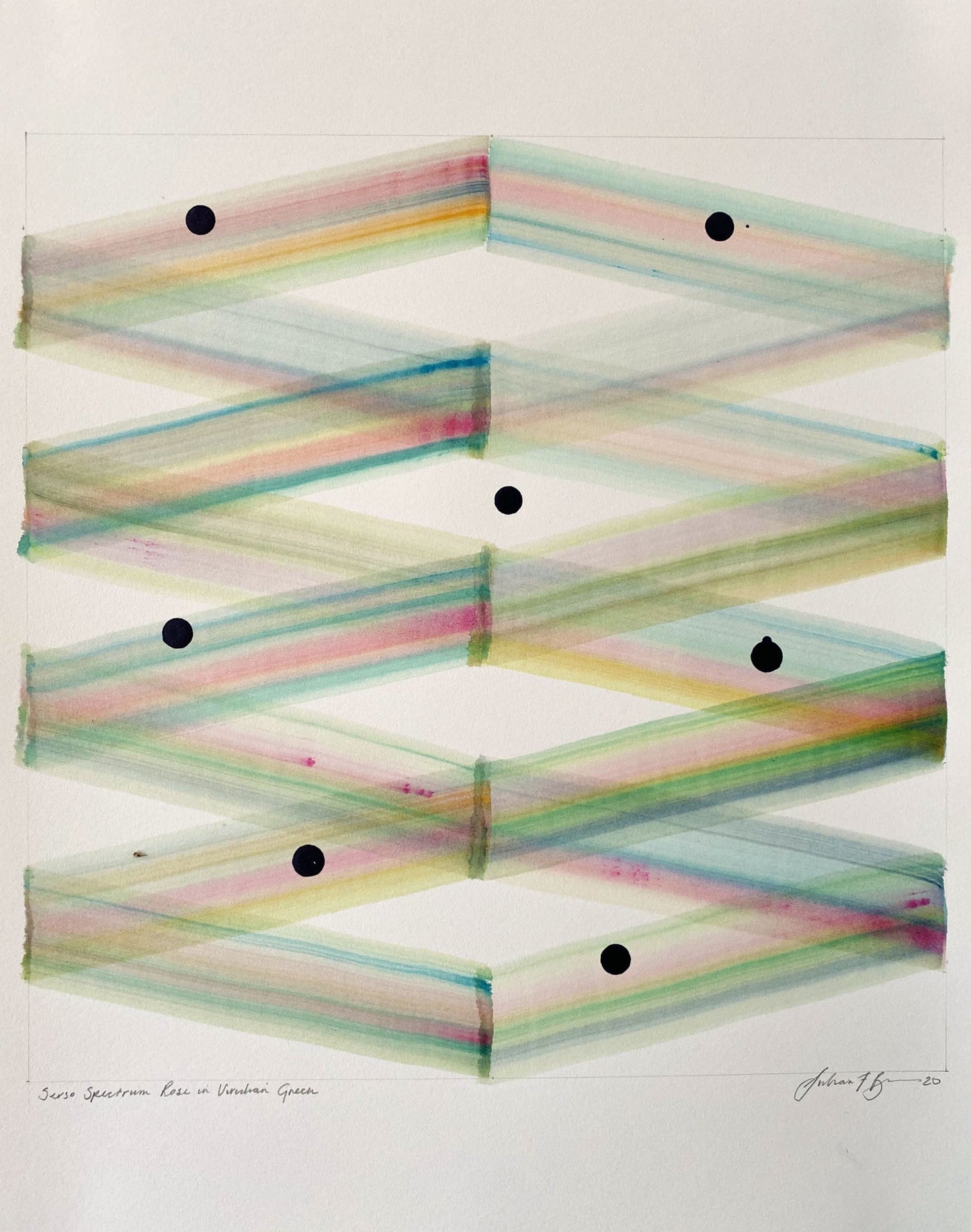 Julian Brown Serso Spectrum Rose into Viridian Green