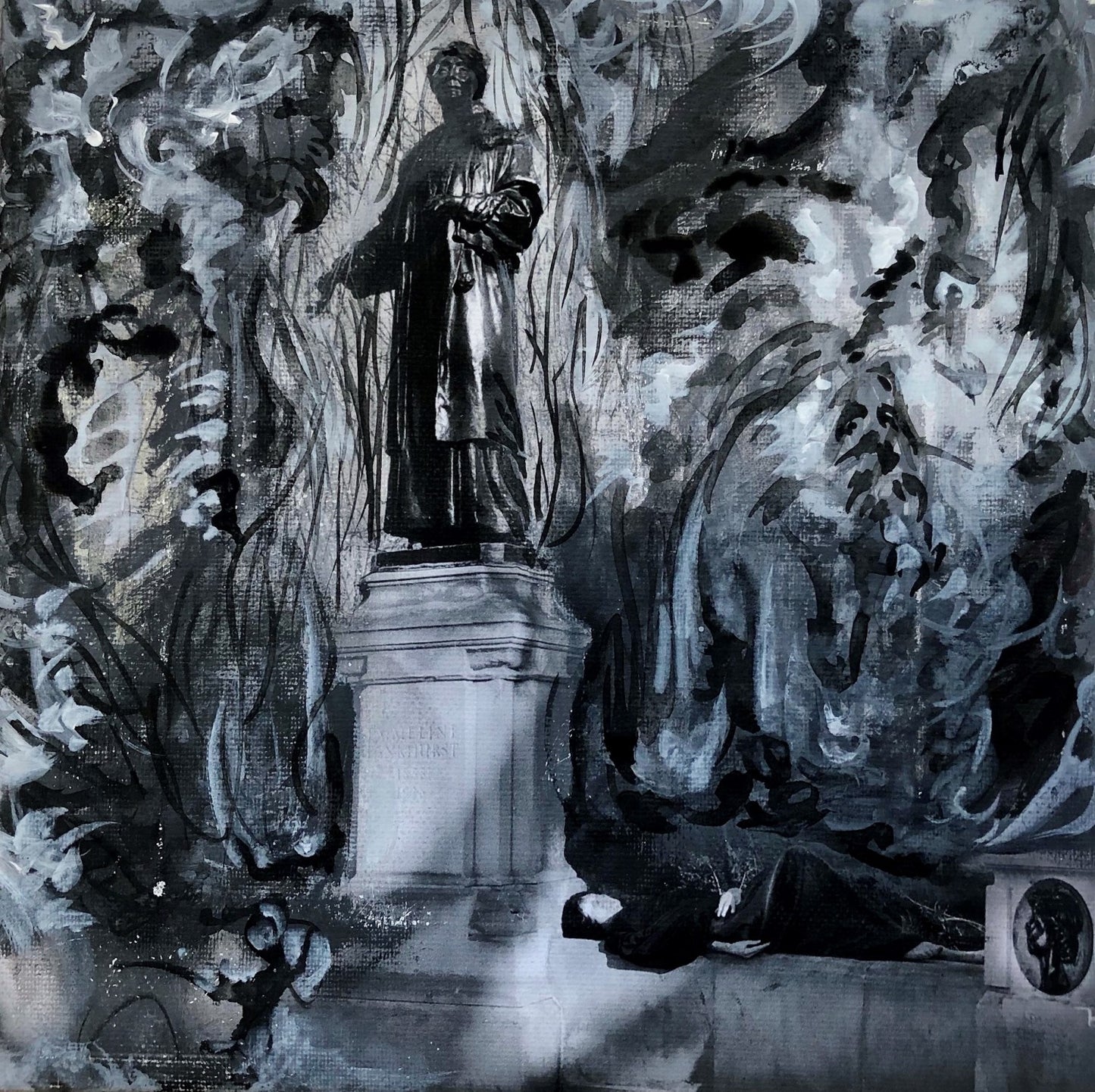 Liane Lang Emmeline Pankhurst: Sketch for Hunger Strikers