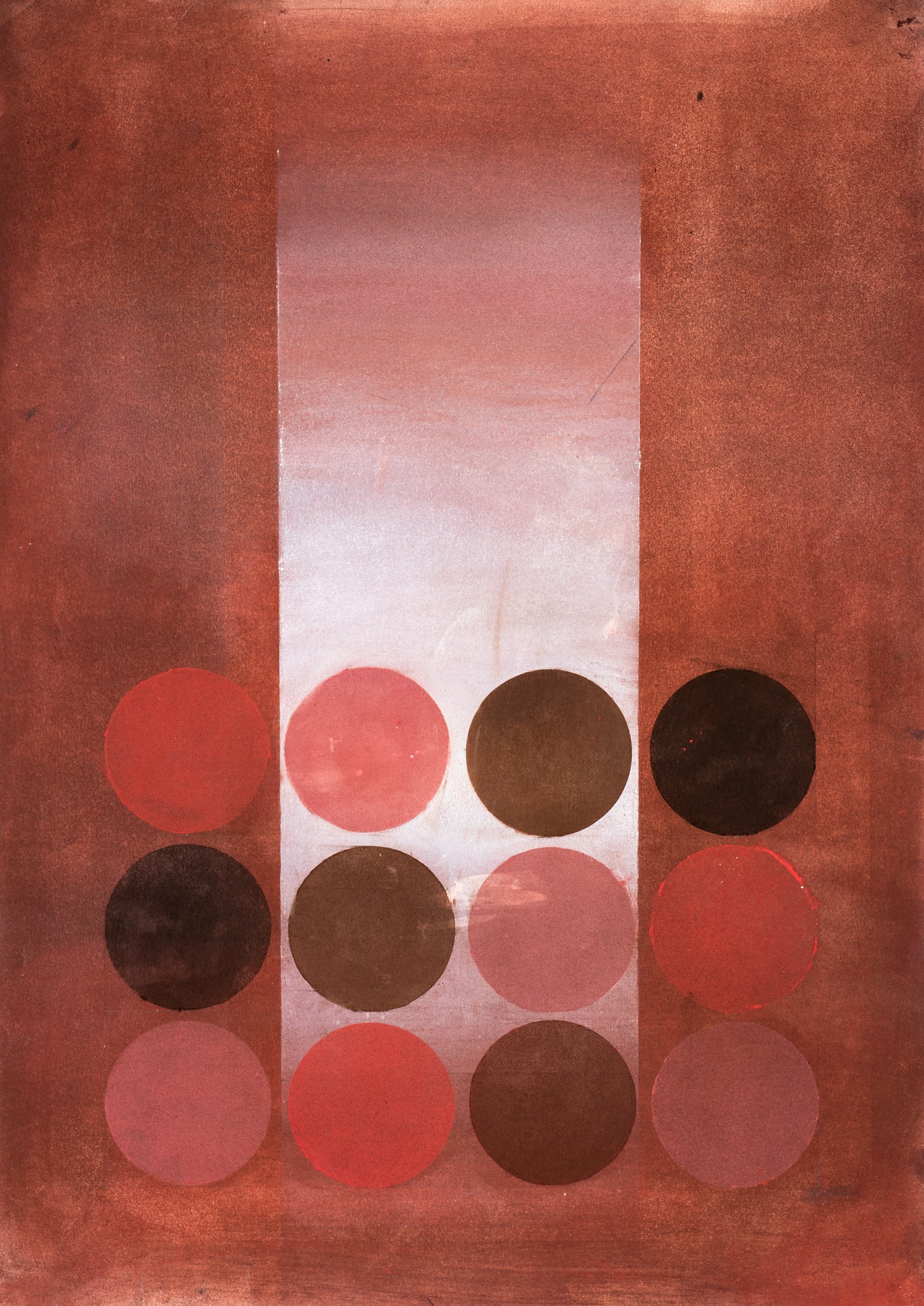 Nicholas Hales Tower of Light Red Circles