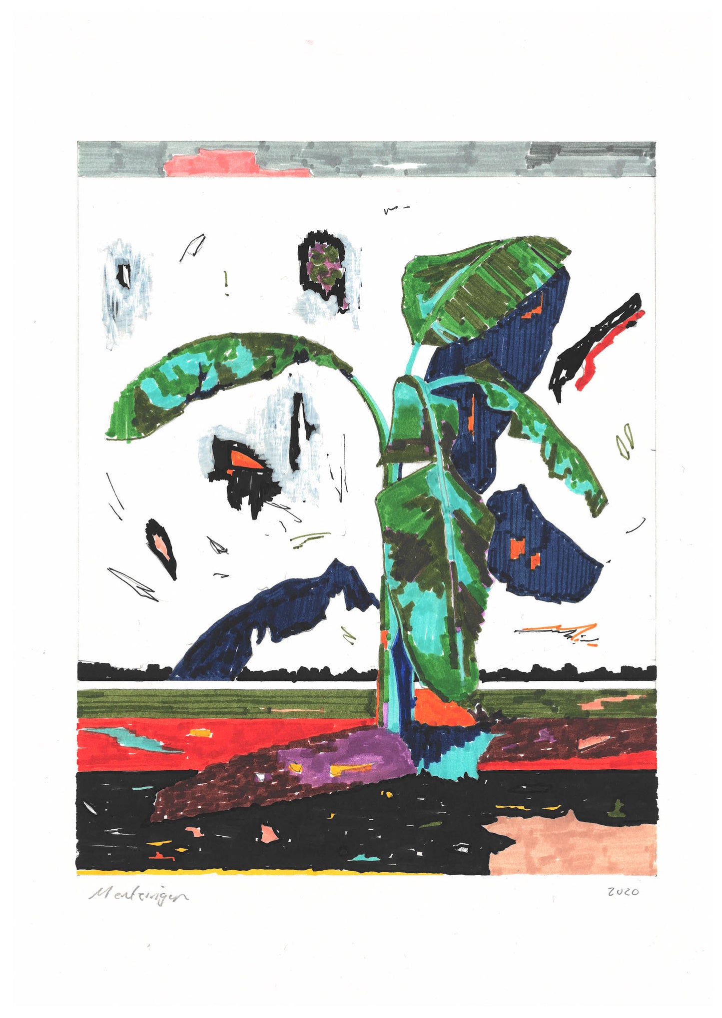 Philip Mentzingen Bananatree (Blue Green)