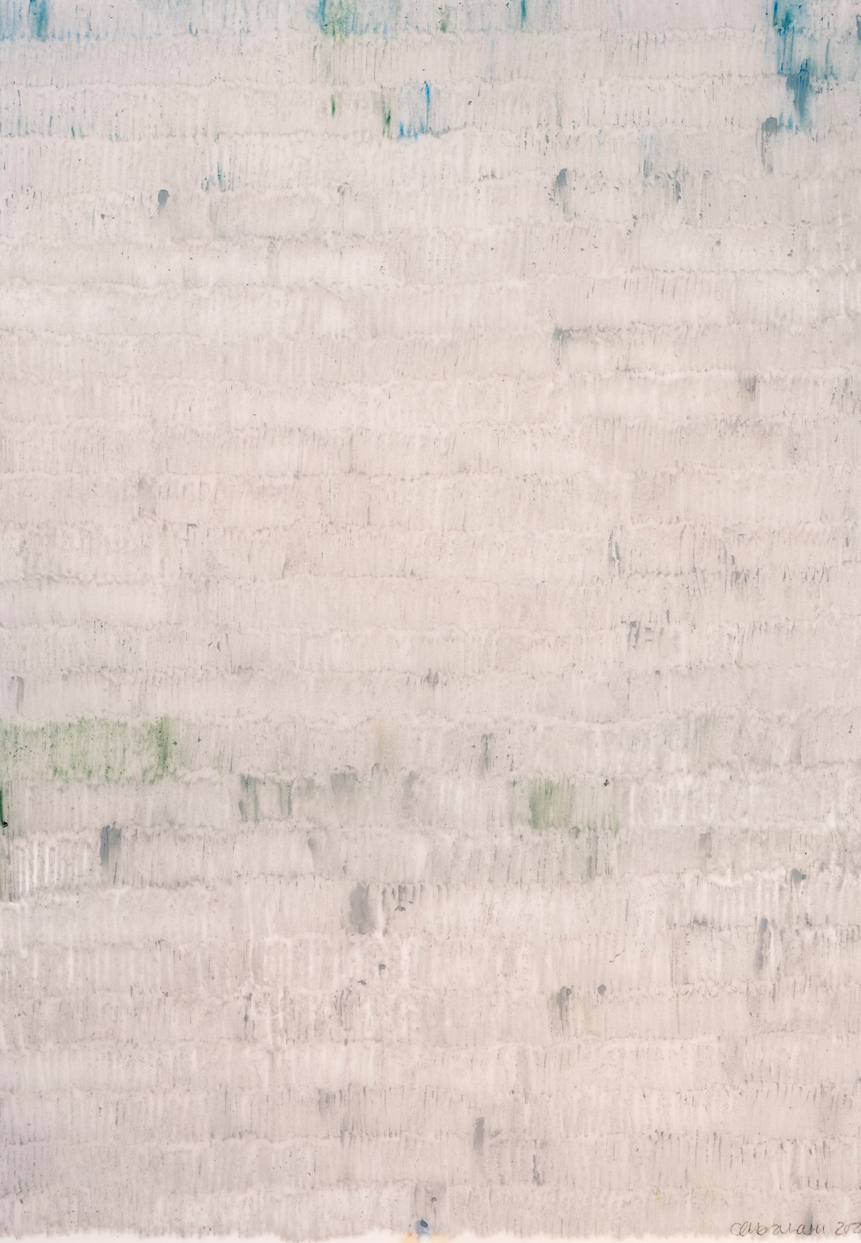 Cathy Abraham Unwritten in Grey Tinged with Blue