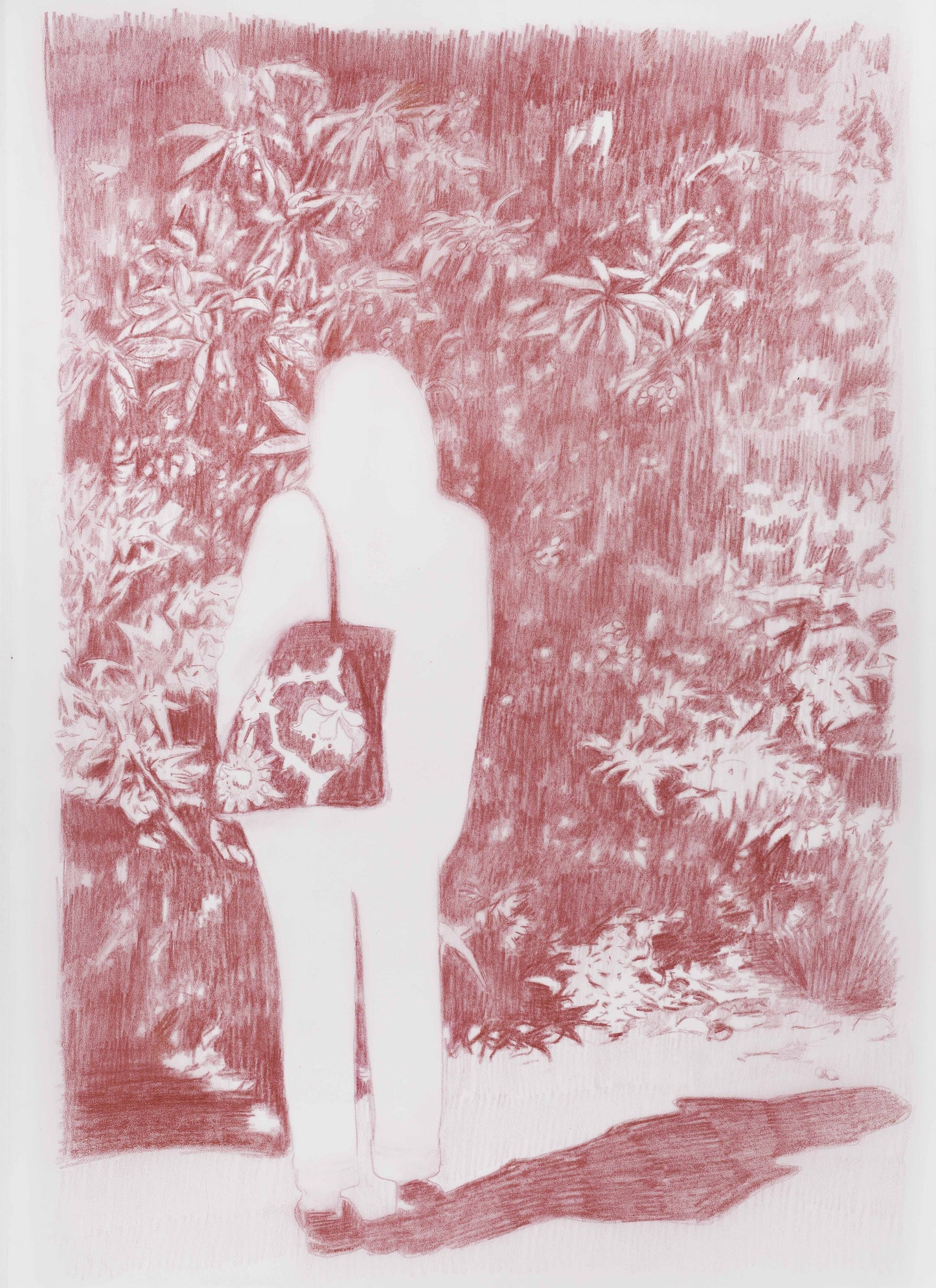 Figure with handbag