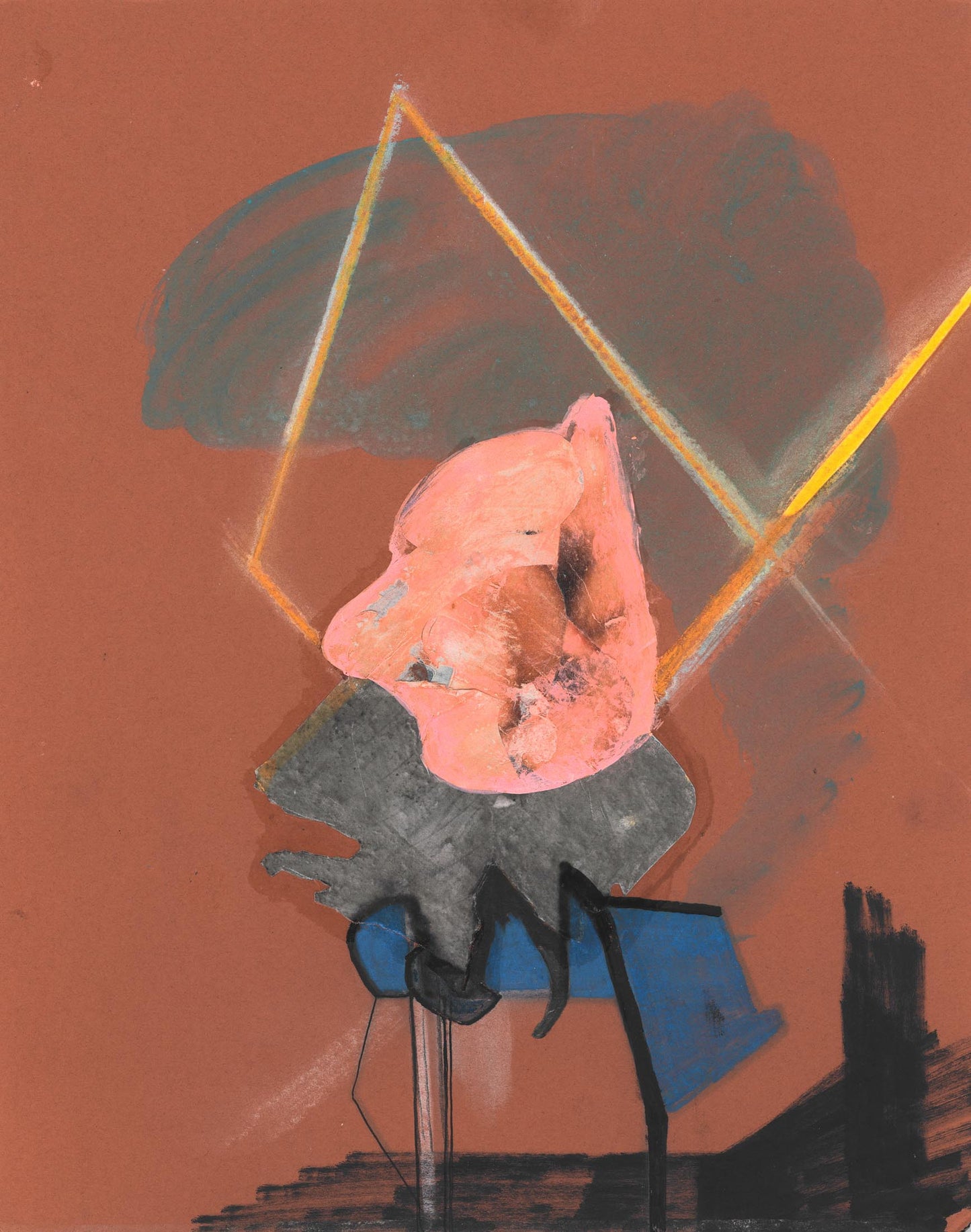 David Kefford Lockdown Study (mountboard) #1