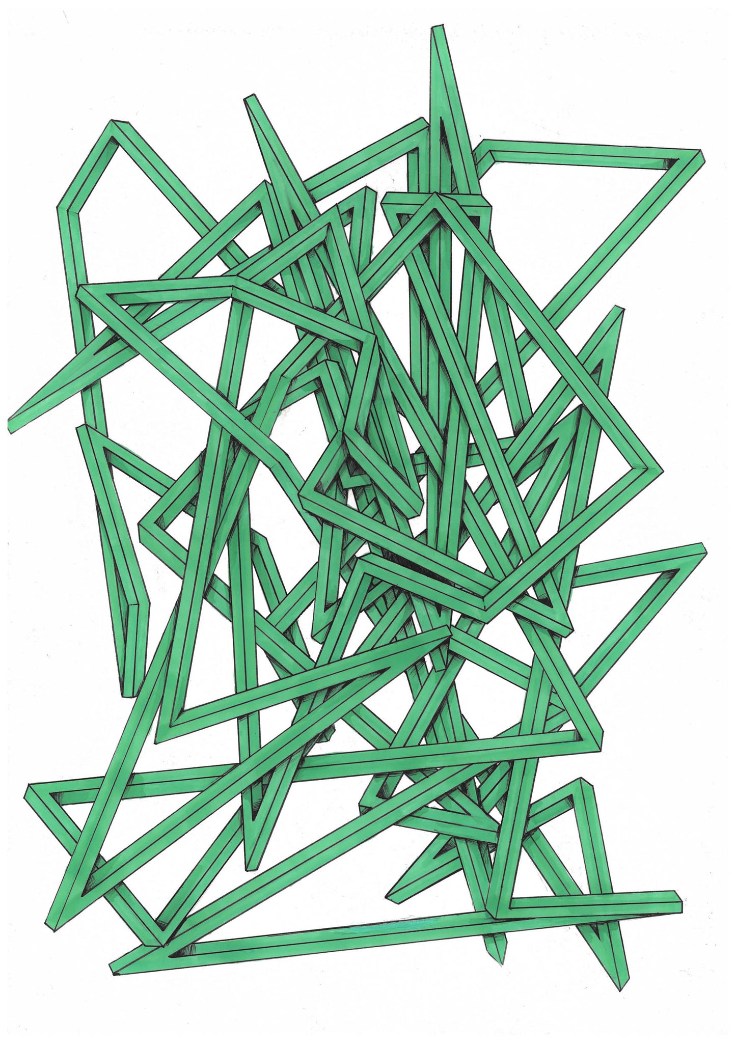 Thomas Apostolou Random line drawings #5