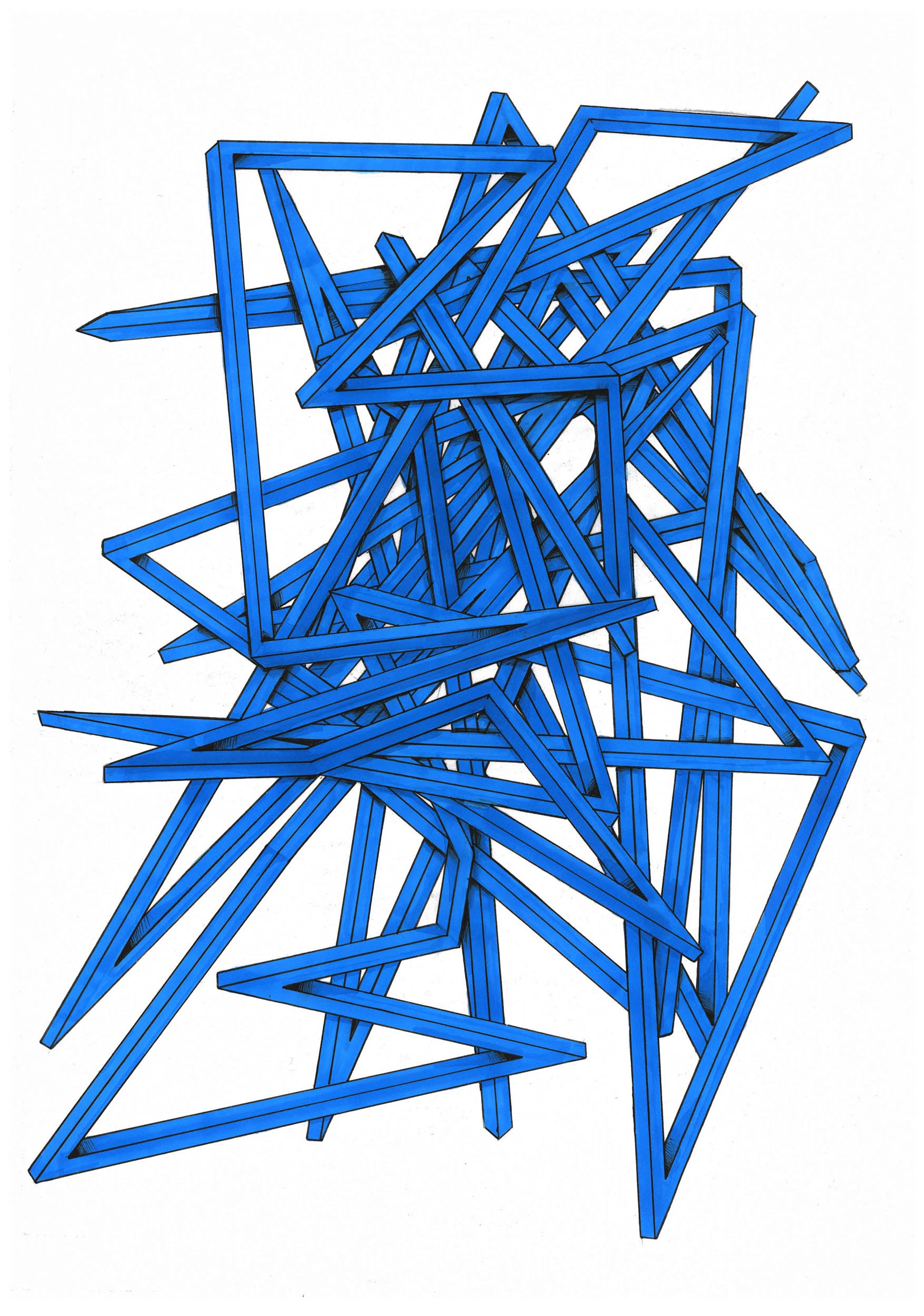 Thomas Apostolou Random line drawings #2