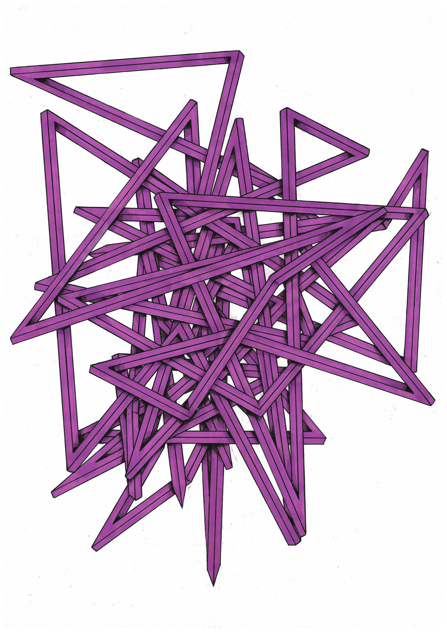 Thomas Apostolou Random line drawings #7