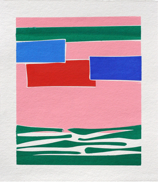 Joanne Freeman Pink Green Squares