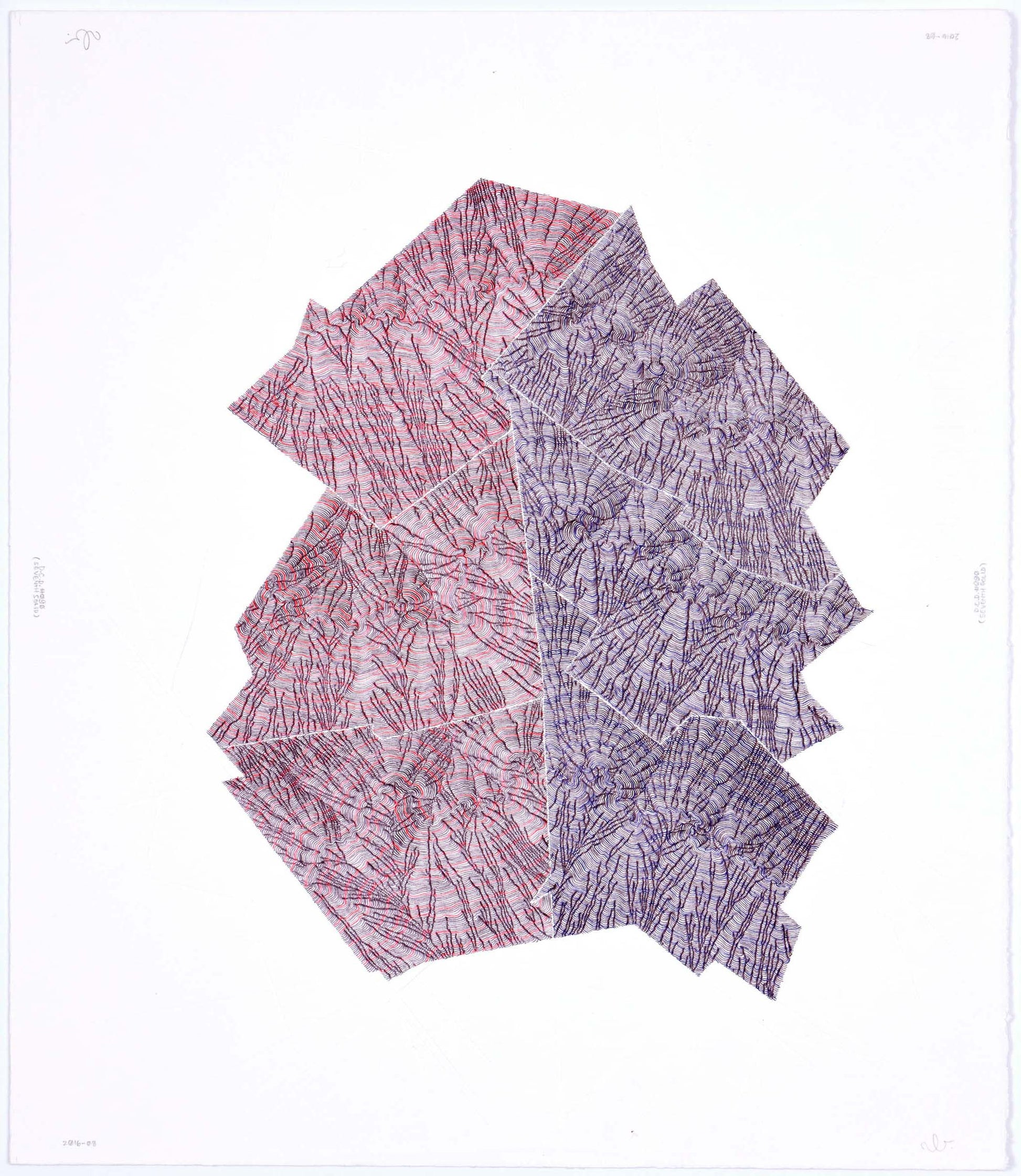 Neil Le Roux Deterministic Chaos Drawing #090 (Seventh Solid)