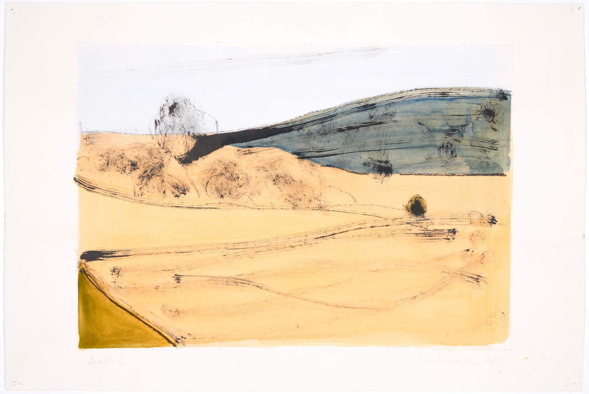 Peter Jones Scorch D Indian Inkwatercolourcharcoal 30x42cm