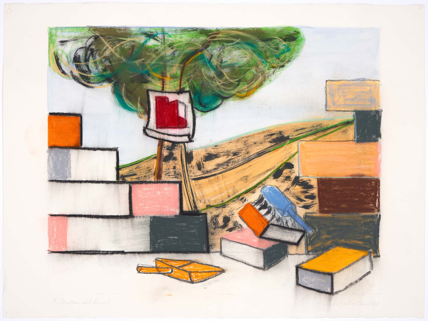 Peter Jones The Dustpan And Brush 48x60cm