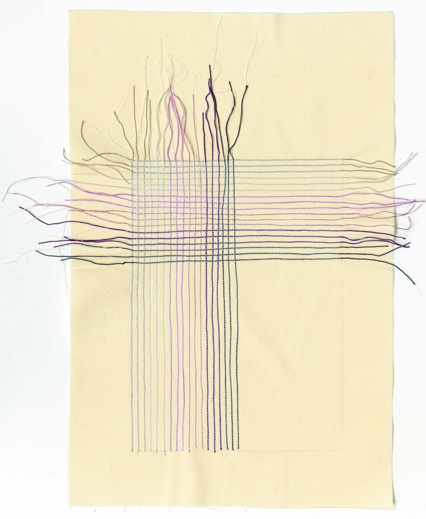 Pierre Le Riche Tartan in Purple and Grey