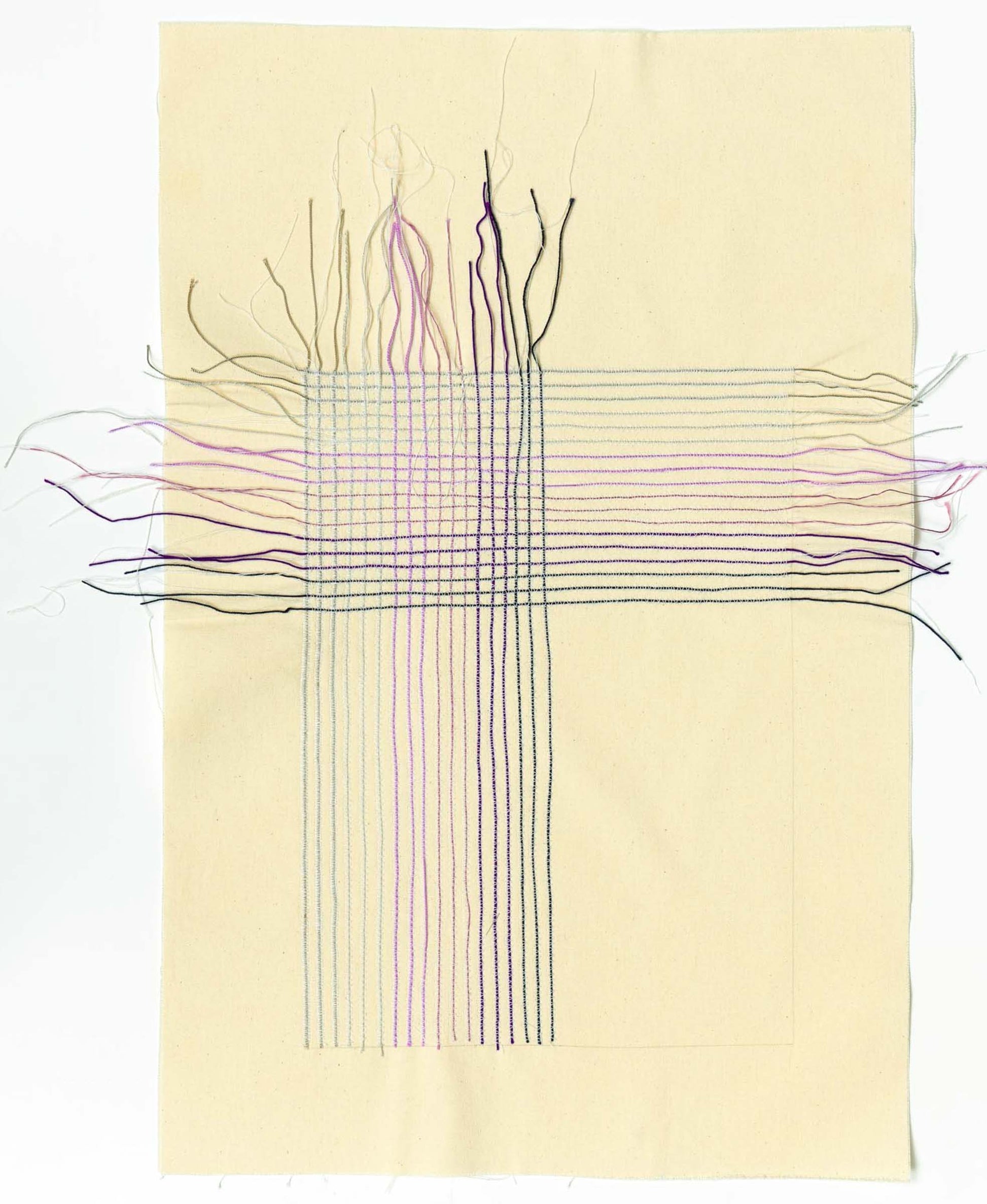 Pierre Le Riche Tartan in Purple and Grey