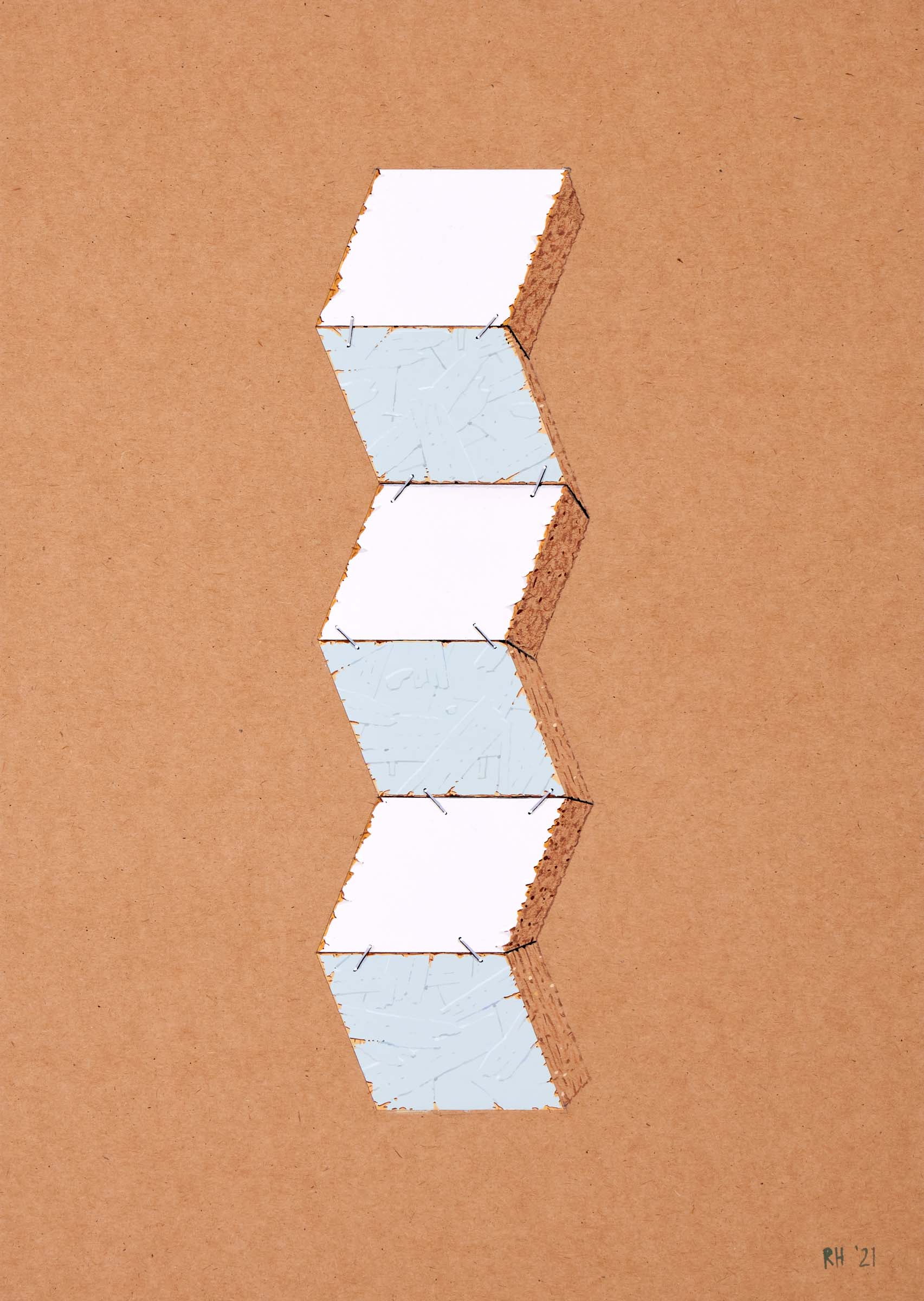 Roland Hicks Kinked Grey Column [Study]