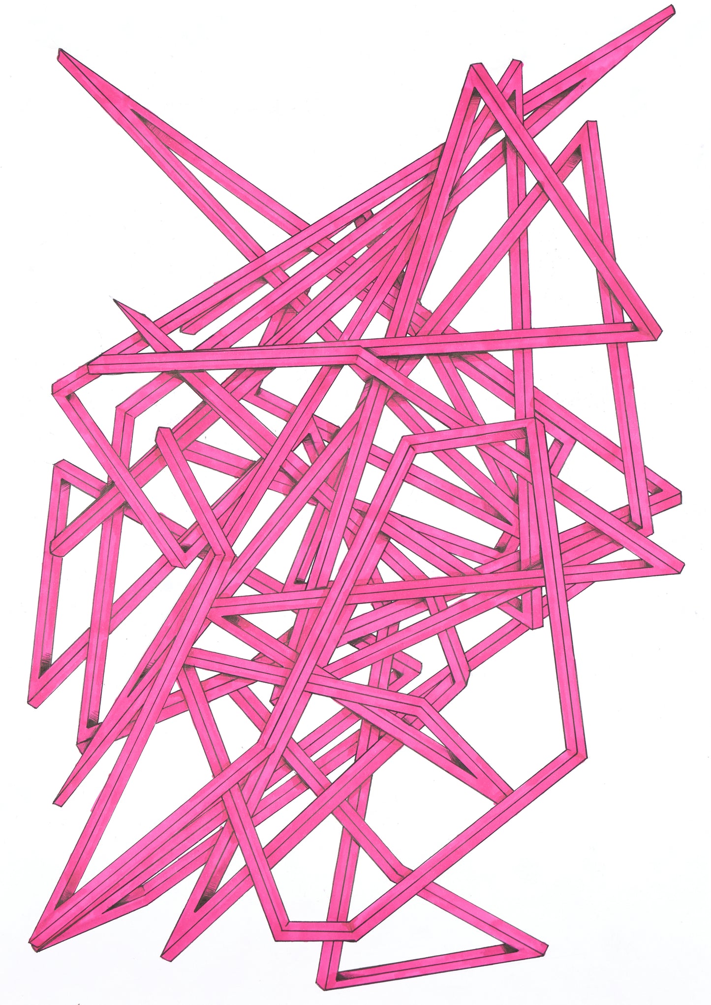 Thomas Apostolou Random line drawings #6