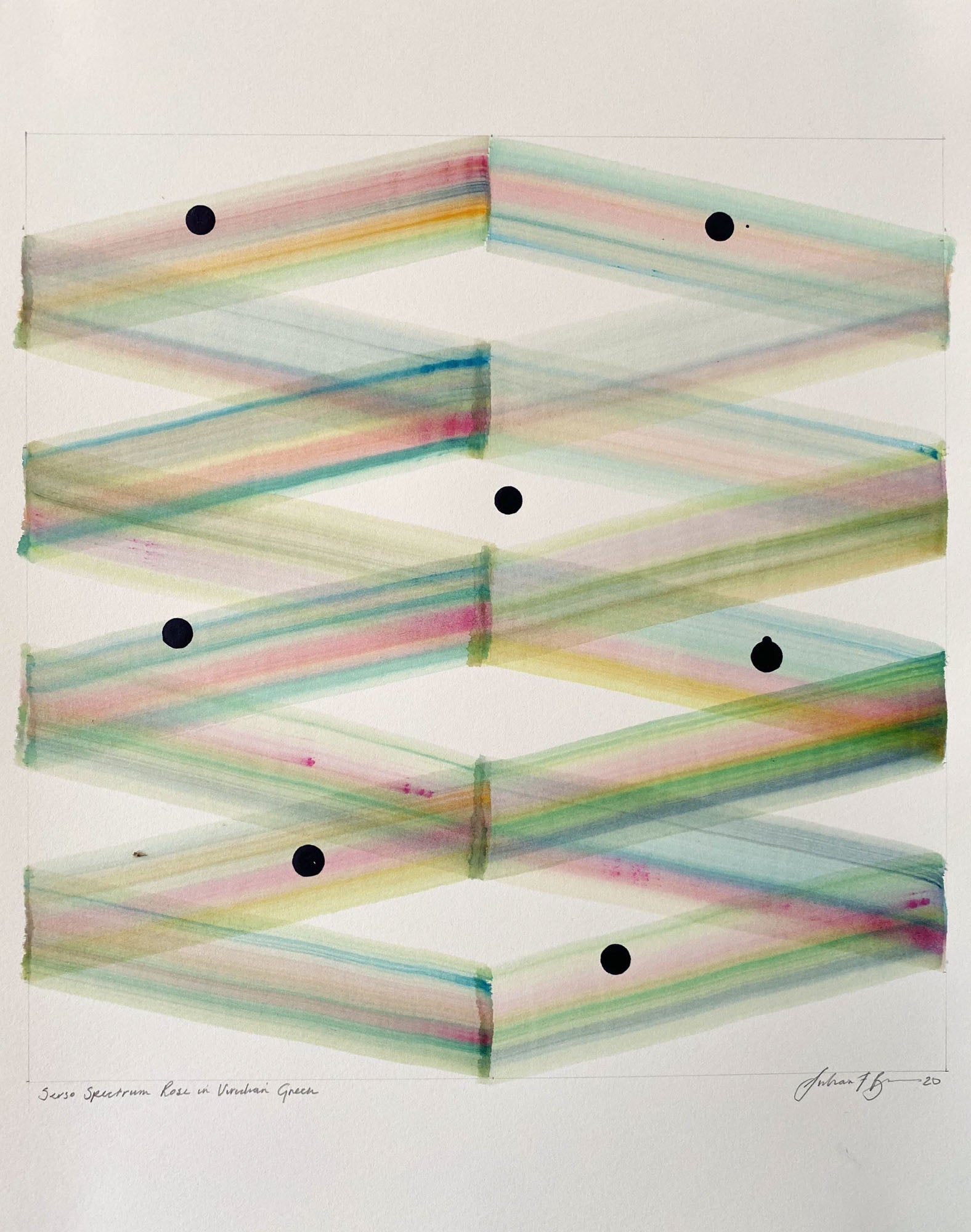 Julian Brown Serso Spectrum Rose into Viridian Green