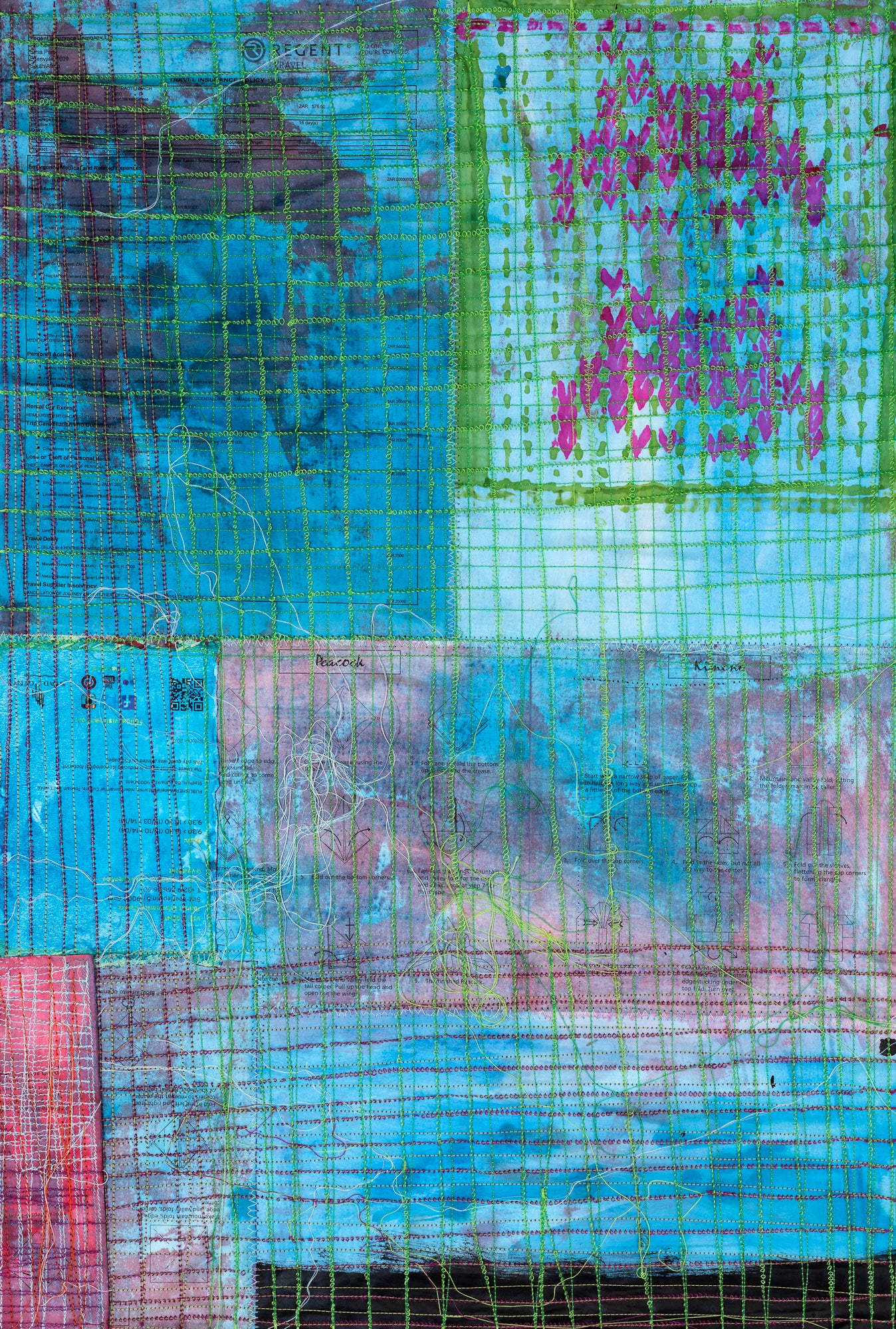 Mark Rautenbach Turquoisepink Stitches Rs