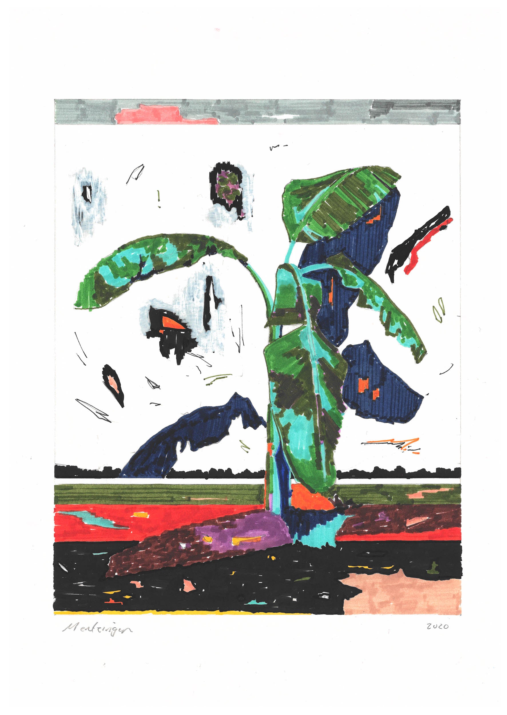 Philip Mentzingen Bananatree (Blue Green)