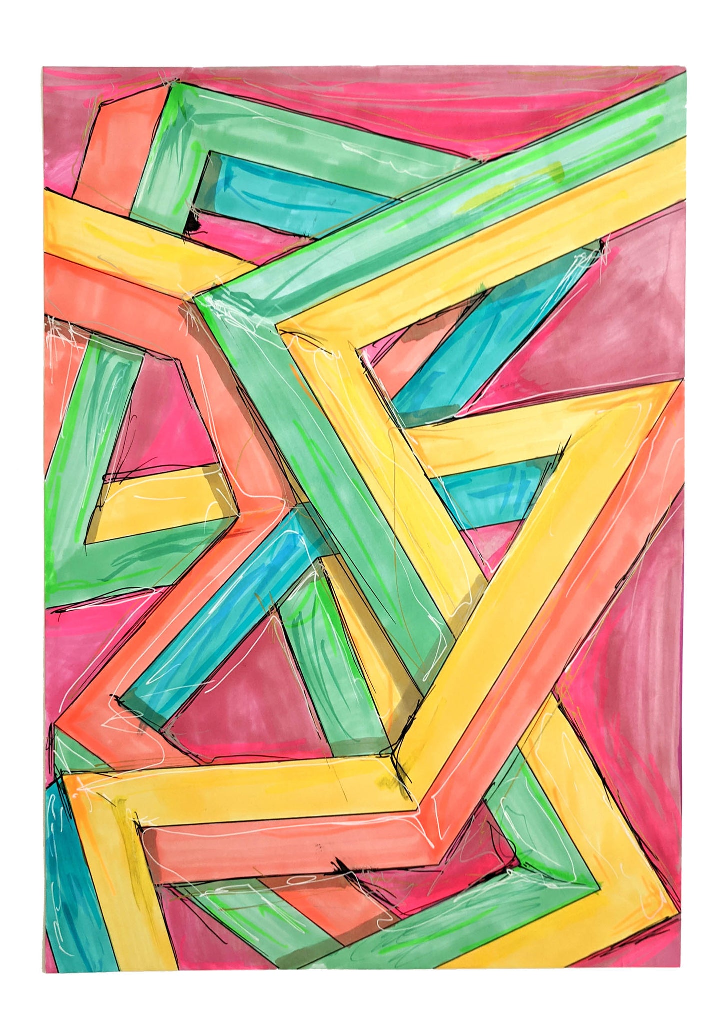 Thomas Apostolou Random Line Drawings (Close-up) 1