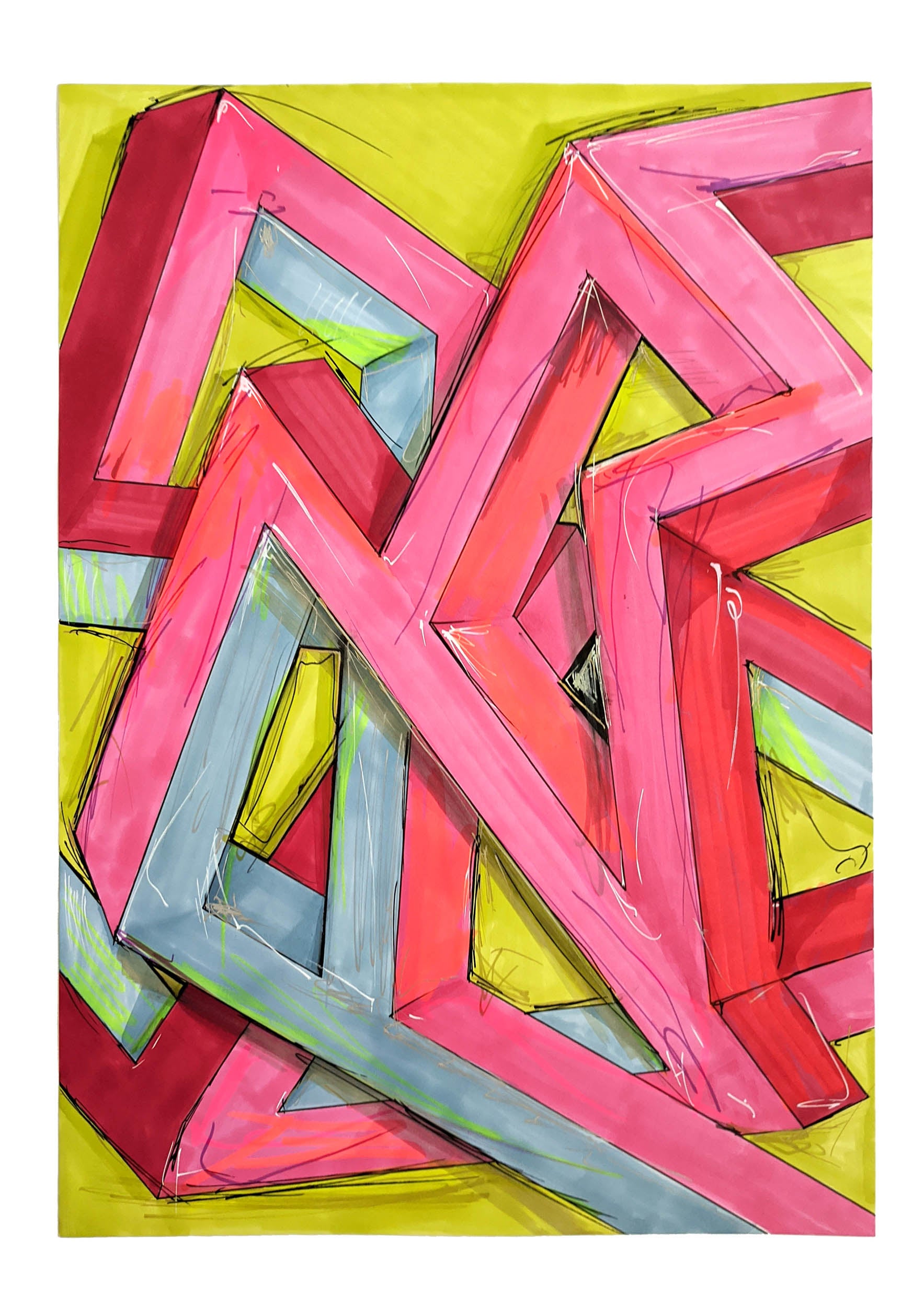 Thomas Apostolou Random Line Drawings (Close-up) 5