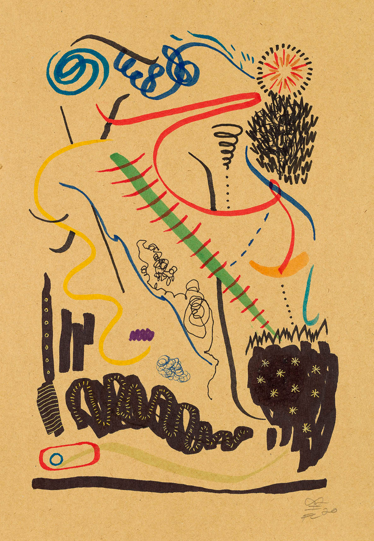 Fred Clarke Composition 4