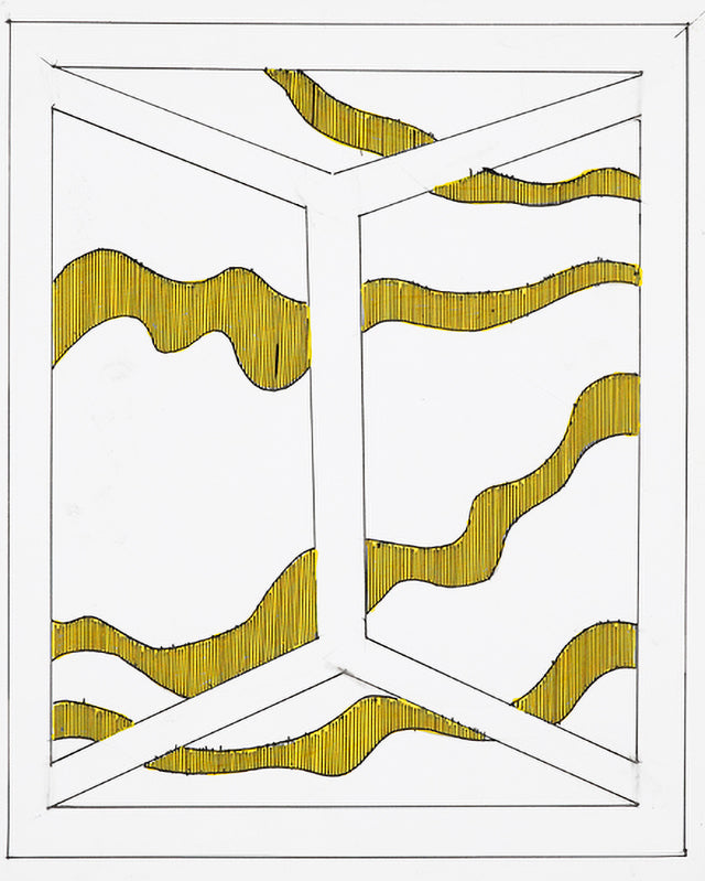 Michael Murphy Black and Gold Drawing #27