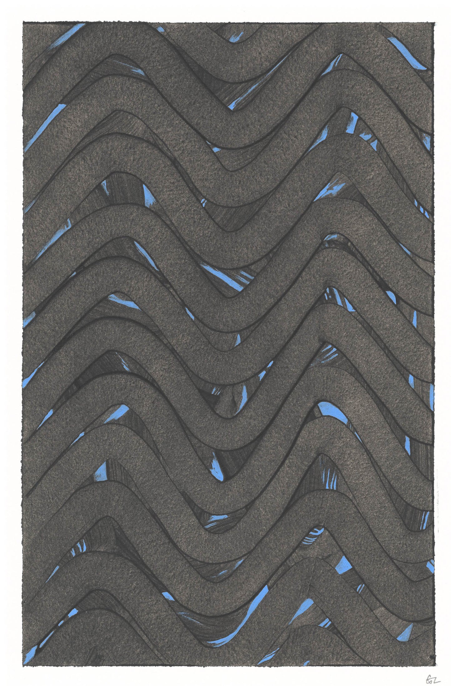 Graham Lister Zig Zags and Blue Bits