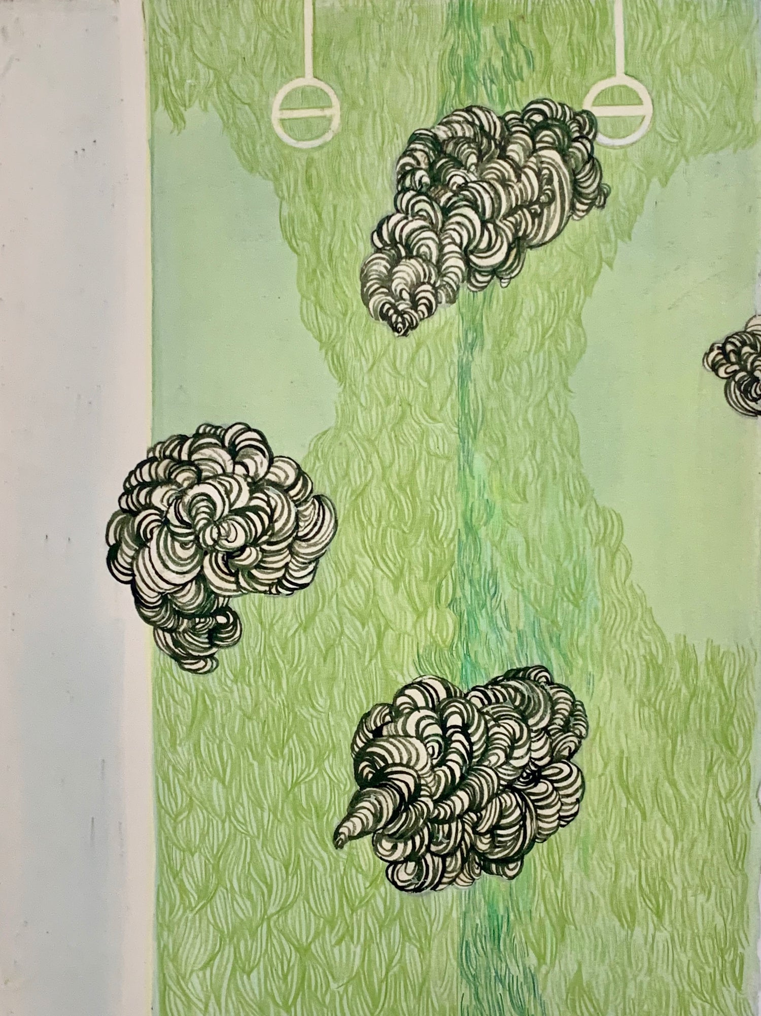 Janet Currier Green Cubicle Study 1