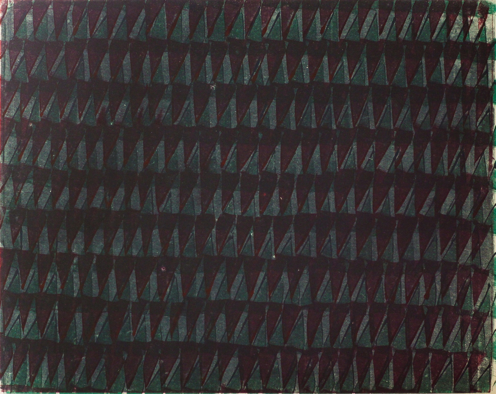 Krista Mezzadri Meditation Motif Green Ruby Blue