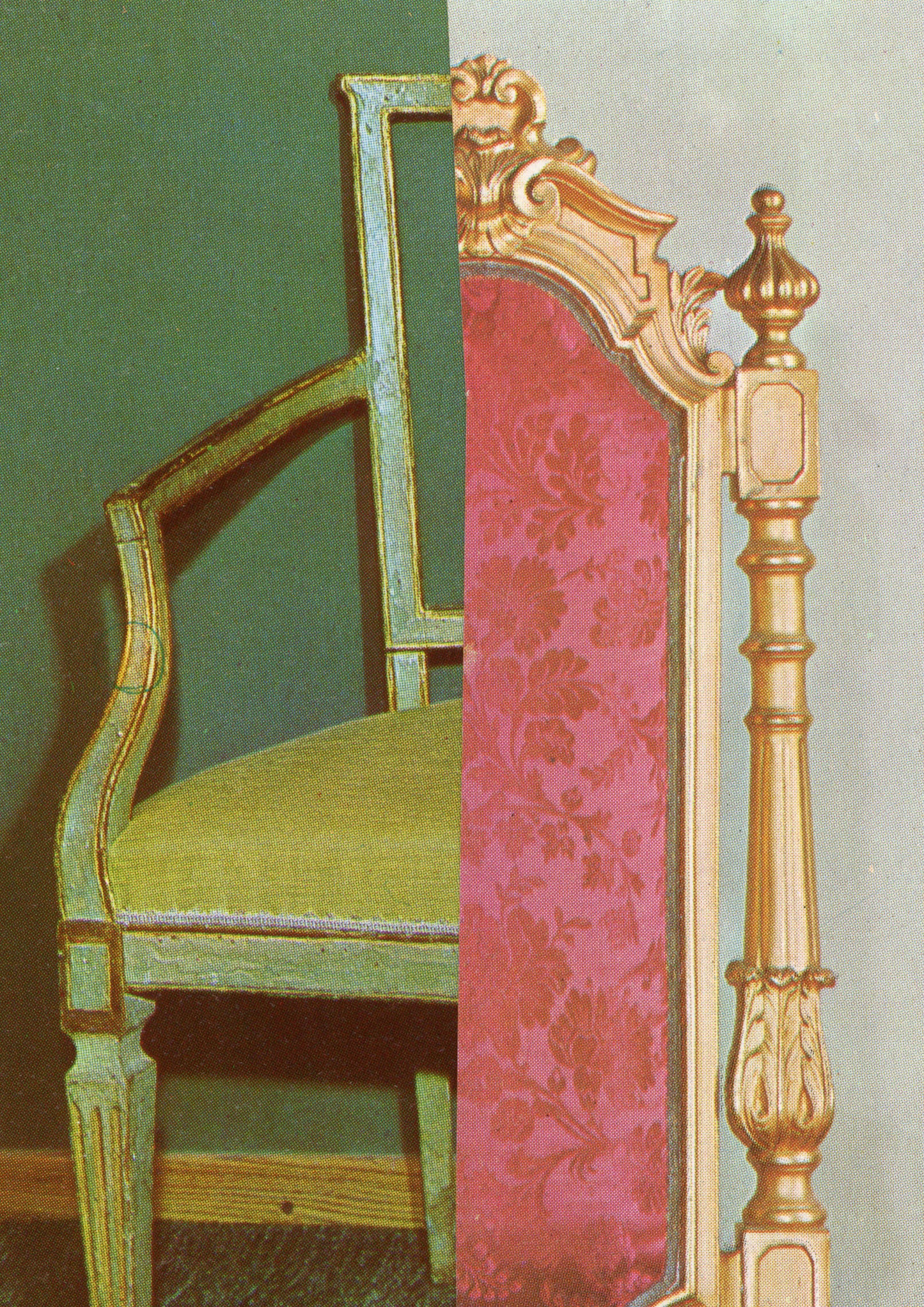 Vesna Vrdoljak Pink and Green Chair